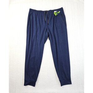 DSG Daily Jogger Men's 2XL Navy Blue Elastic Waist NEW Cuffed Hem NWT Zipper Pkt